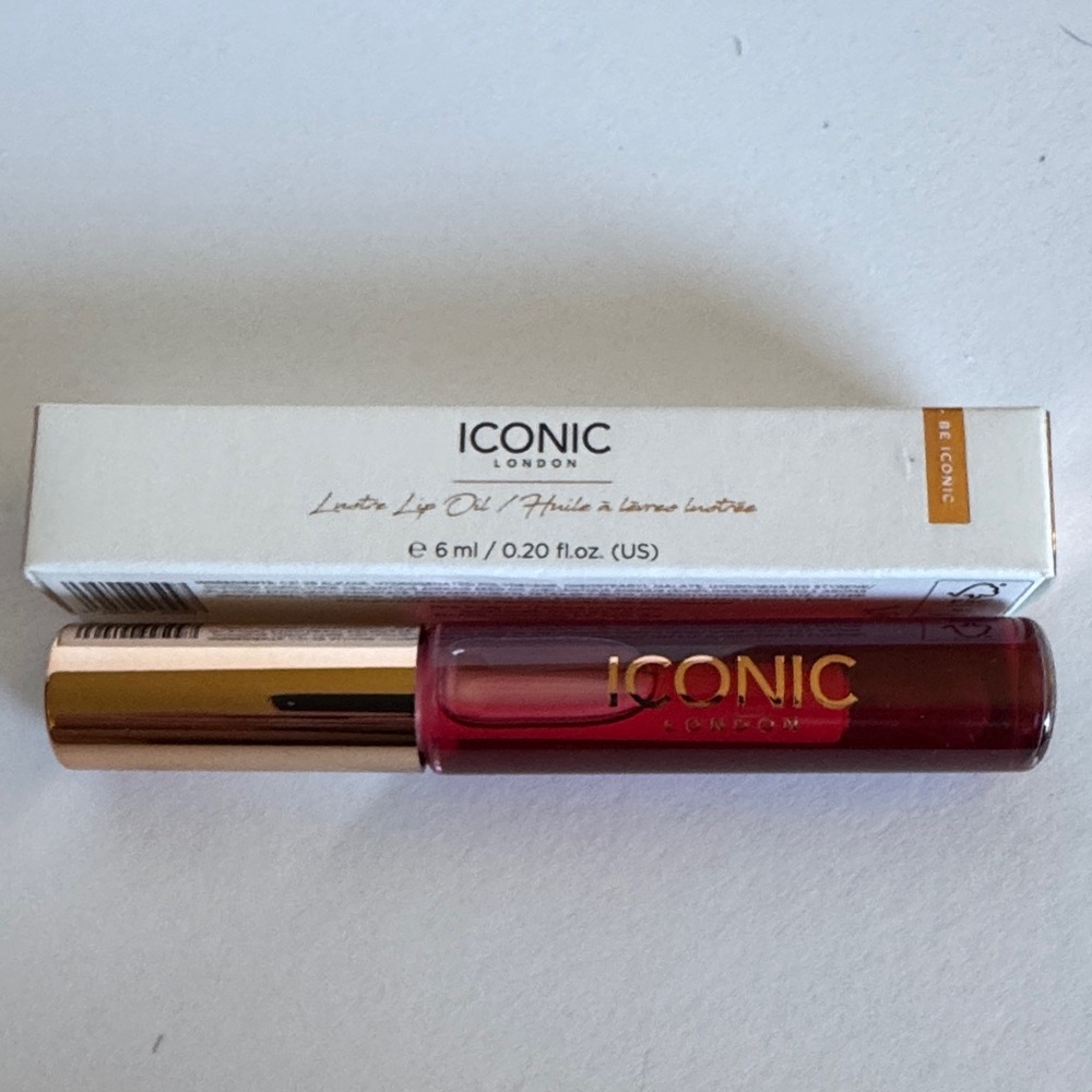 ICONIC London Lustre Lip Oil - Rich Red